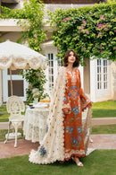 ANEELAS-3PC KARANDI EMBROIDERED SHIRT WITH KARANDI EMBROIDERED SHAWL AND TROUSER-BIC-5290