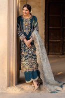 BATIK-3PC LAWN SEQUIN EMBROIDERED SHIRT WITH KHADDI NET EMBROIDERED DUPATTA AND EMB TROUSER-BIC-4672