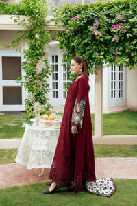 ANEELAS-3PC KARANDI EMBROIDERED SHIRT WITH KARANDI EMBROIDERED SHAWL AND TROUSER-BIC-5303