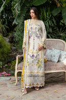 ANEELAS-3PC KARANDI EMBROIDERED SHIRT WITH KARANDI EMBROIDERED SHAWL AND KARANDI TROUSER-BIC-5293