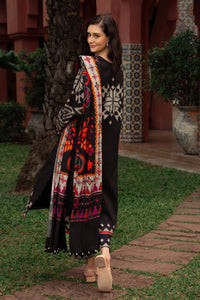 CHARIZMA-3PC KHADDAR PRINTED SHIRT WITH KHADDAR PRINTED DUPATTA AND PRINT TROUSER-BIC-