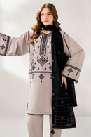 JAZMIN-3PC DHANAK EMBROIDERED SHIRT WITH CHIFFON EMB DUPATTA AND TROUSER-BIC-4192
