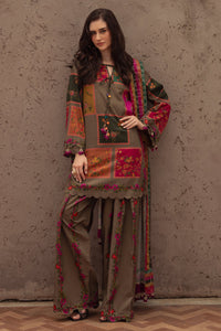 CHARIZMA-3PC LAWN DIGITAL PRINTED SHIRT WITH SILK PRINTED DUPATTA AND PRINTED TROUSER-BIC-061