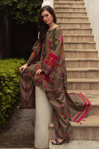 CHARIZMA-3PC LAWN DIGITAL PRINTED SHIRT WITH SILK PRINTED DUPATTA AND PRINTED TROUSER-BIC-061