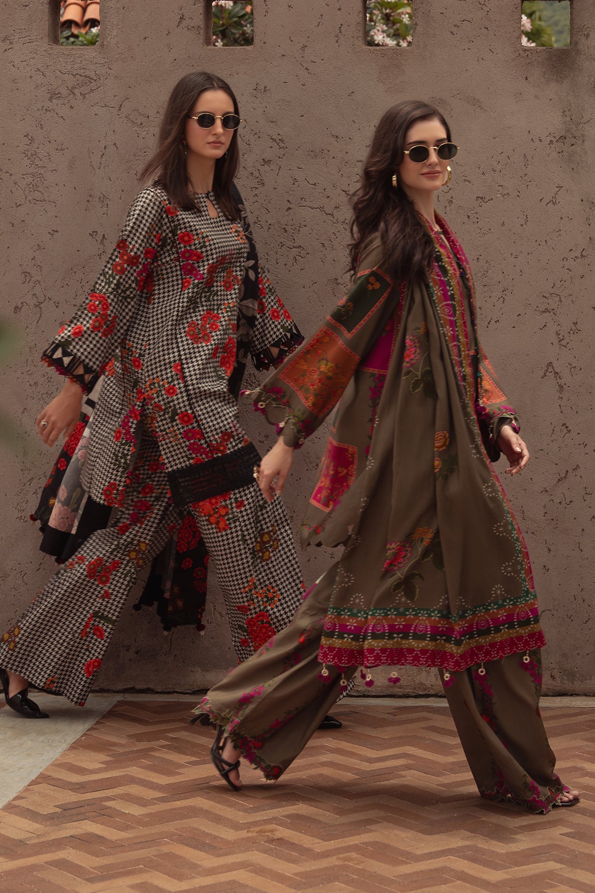 CHARIZMA-3PC LAWN DIGITAL PRINTED SHIRT WITH SILK PRINTED DUPATTA AND PRINTED TROUSER-BIC-061