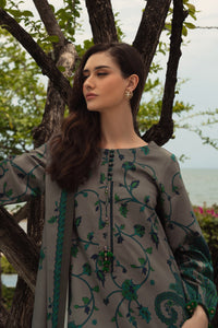CHARIZMA-3PC KHADDAR PRINTED SHIRT WITH KHADDAR PRINTED DUPATTA AND PRINT TROUSER-BIC-