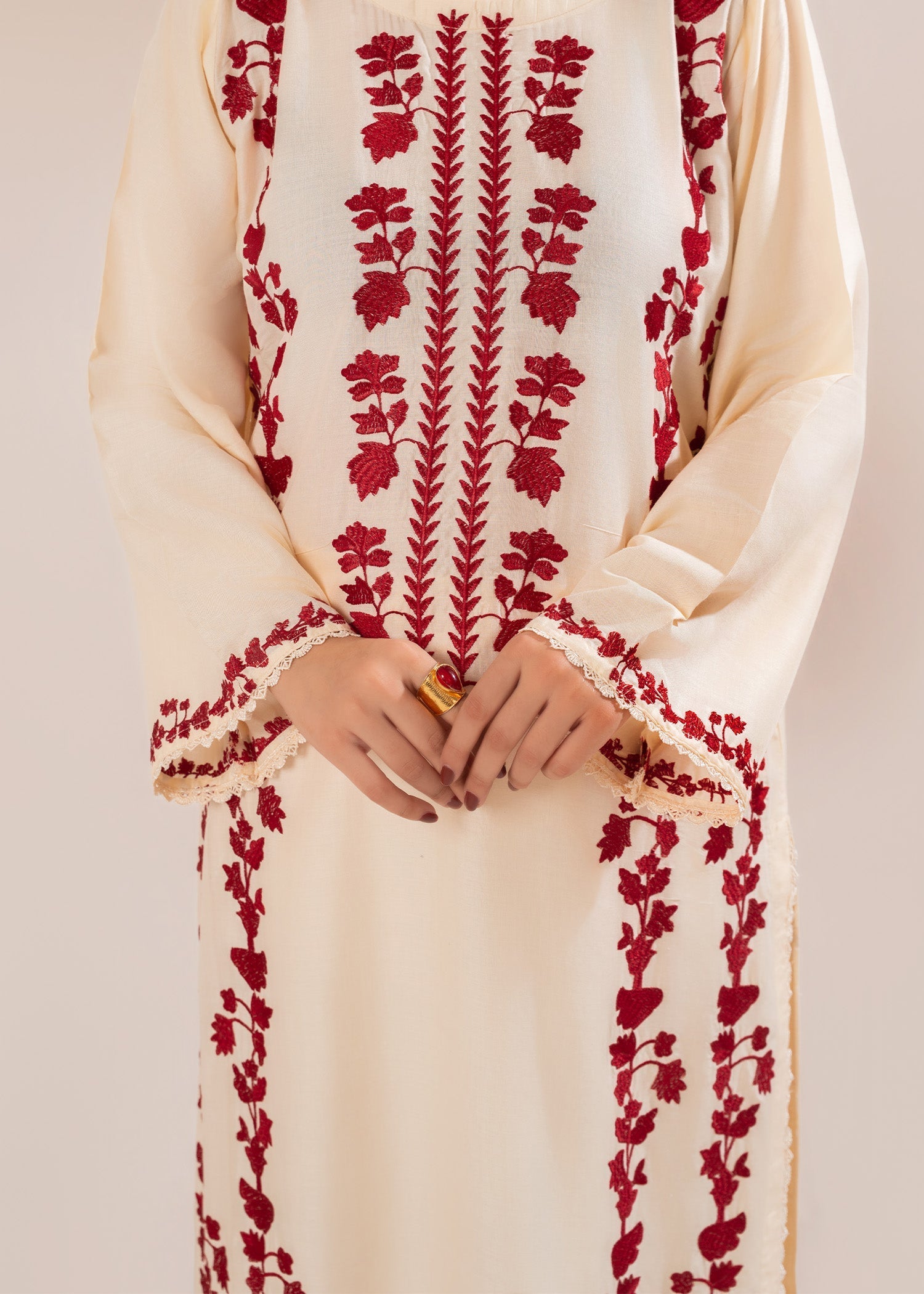 IZEL-3PC LAWN EMBROIDERED SHIRT WITH CHIFFON TYE&DYE DUPATTA AND TROUSER-BIC-4649