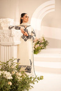 MIRANA-3PC LAWN EMBROIDERED SHIRT WITH KHADDI NET EMBROIDERED DUPATTA & TROUSER-BIC-4701