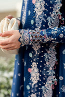 QALAMKAR-3PC DHANAK EMBROIDERED SHIRT WITH DHANAK EMBROIDERED SHAWL & TROUSER-BIC-5127