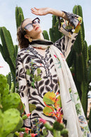 MARIA.B-3PC LAWN DIGITAL PRINTED EMB SHIRT WITH SILK PRINTED DUPATTA AND DYED TROUSER-BIC-047