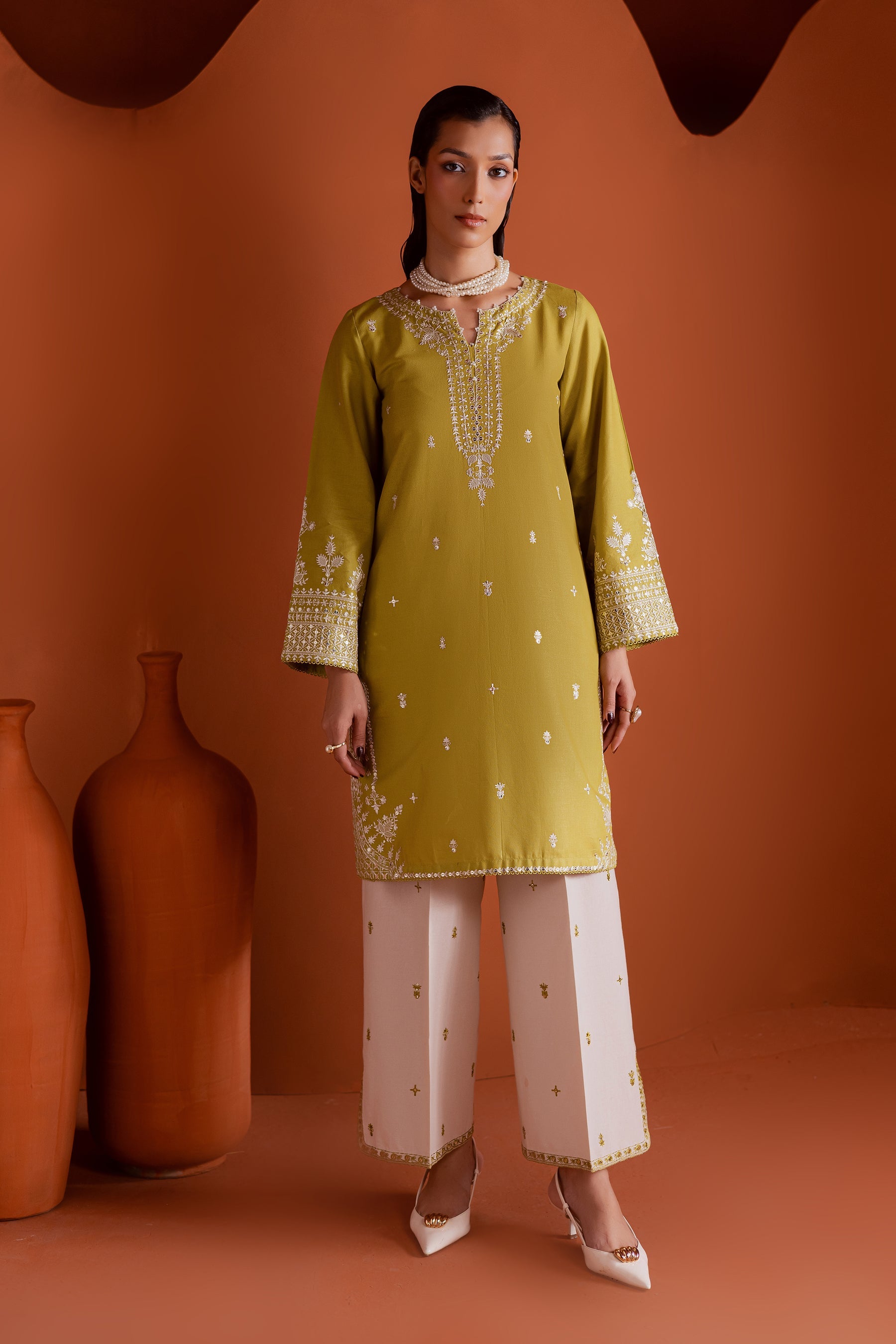 BATIK-2PIECE LAWN EMBROIDERED SHIRT WITH LAWN EMB TROUSER-BIC-265