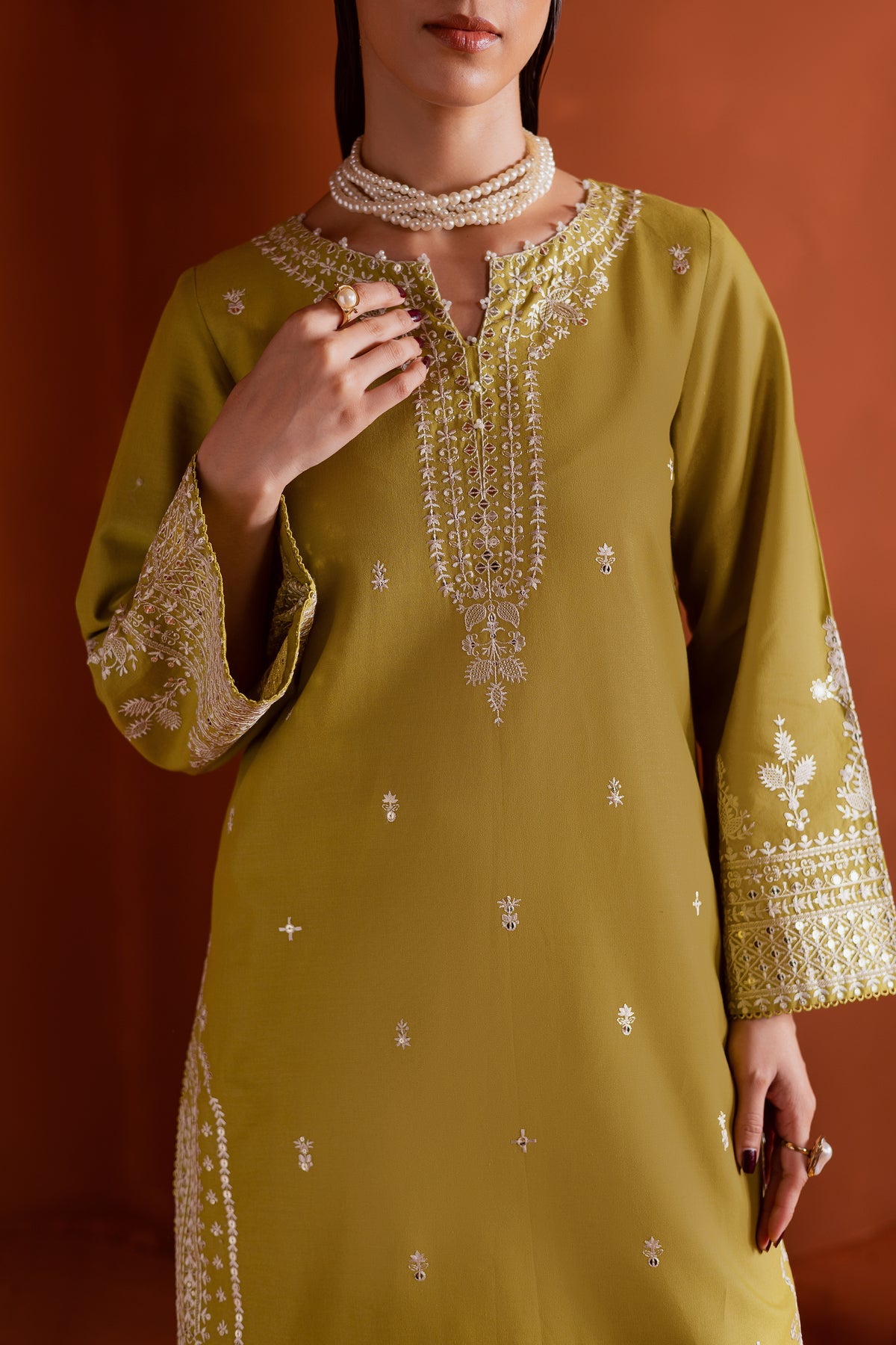 BATIK-2PIECE LAWN EMBROIDERED SHIRT WITH LAWN EMB TROUSER-BIC-265