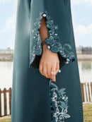 IZEL-3PC LAWN EMBROIDERED SHIRT WITH KHAADI NET EMBROIDERED DUPATTA AND TROUSER-BIC-4822