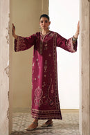 ETHNC-2PC DHANAK EMBROIDERED SHIRT WITH DHANAK EMBROIDERED TROUSER-BIC-15108