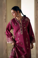 ETHNC-2PC DHANAK EMBROIDERED SHIRT WITH DHANAK EMBROIDERED TROUSER-BIC-15108