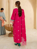 JAZMIN-3PC LAWN LASER EMBROIDERED SHIRT WITH LAWN LASER  EMBROIDERED READY TO WEAR DUPATTA-BIC-3649