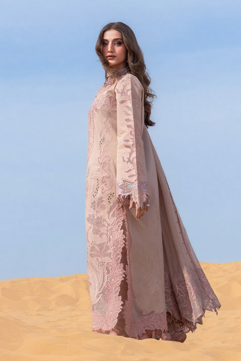 RANG RASIYA-3PC LAWN LASERWORK & SEQUIN EMBROIDERED SHIRT WITH KHAADI NET SEQUIN EMBROIDERED DUPATTA AND TROUSER -BIC-4796