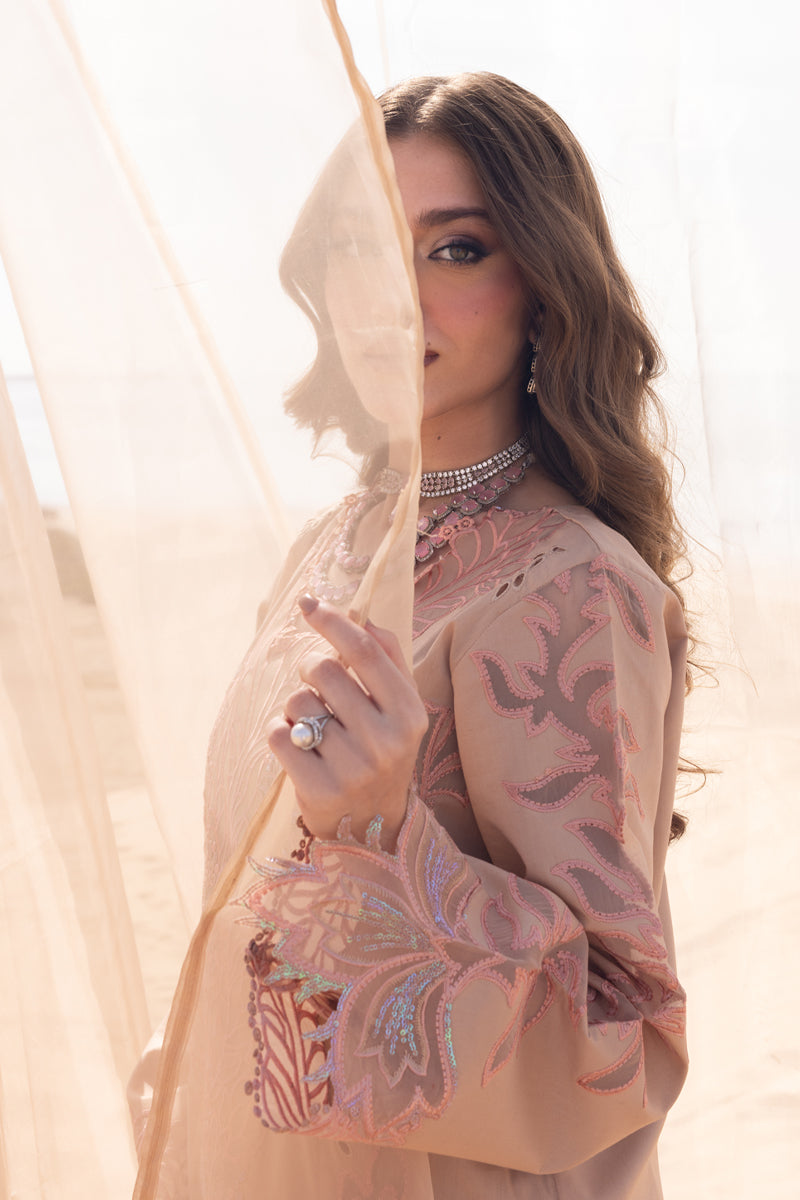 RANG RASIYA-3PC LAWN LASERWORK & SEQUIN EMBROIDERED SHIRT WITH KHAADI NET SEQUIN EMBROIDERED DUPATTA AND TROUSER -BIC-4796