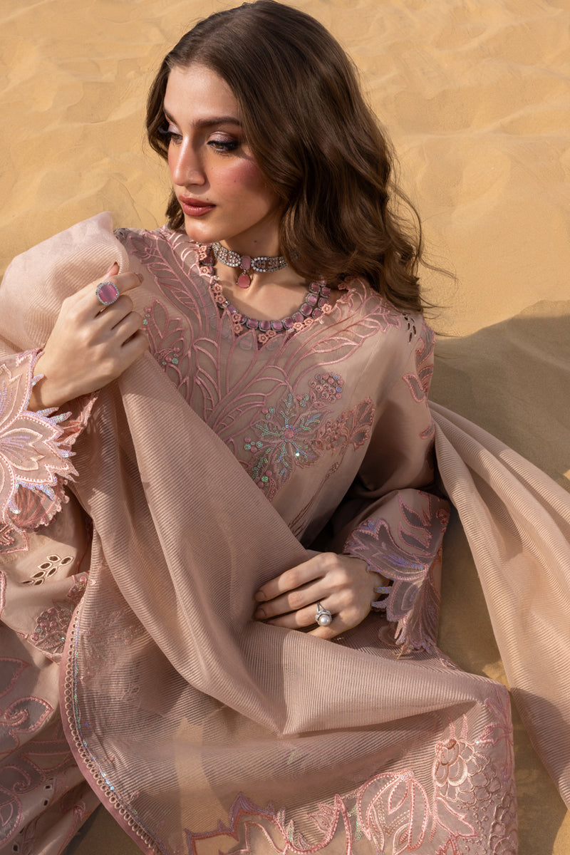 RANG RASIYA-3PC LAWN LASERWORK & SEQUIN EMBROIDERED SHIRT WITH KHAADI NET SEQUIN EMBROIDERED DUPATTA AND TROUSER -BIC-4796
