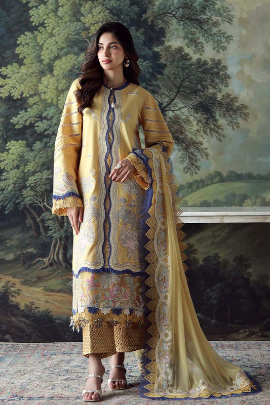 JADE - 3PC LAWN HEAVY EMBROIDERED SHIRT WITH CHIFFON EMBROIERED DUPATTA AND EMB TROUSER-BIC-3802
