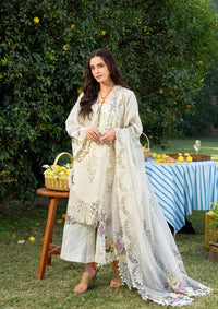 ELAF-3PC DHANAK EMBROIDERED SHIRT WITH DHANAK EMB SHAWL AND TROUSER-BIC-5217