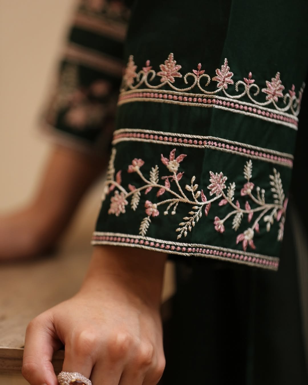 FEROZAE-3PC LAWN EMBROIDERED SHIRT WITH BAMBER CHIFFON DUPATTA AND TROUSER-BIC-3635