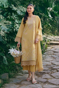 GARNET-3PC LAWN EMBROIDERED SHIRT WITH KHAADI NET EMBROIDERED DUPATTA AND TROUSER-BIC-4831