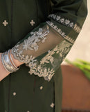 LAZULI-3PC DHANAK EMBROIDERED SHIRT WITH MONARK EMBROIDERED DUPATTA AND TROUSER-BIC-4293