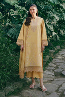 GARNET-3PC LAWN EMBROIDERED SHIRT WITH KHAADI NET EMBROIDERED DUPATTA AND TROUSER-BIC-4831