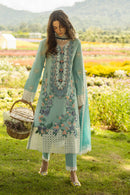 MUSHQ-3PC LAWN EMBROIDERED SHIRT WITH MONARK PRINT DUPATTA AND TROUSER-BIC-3742