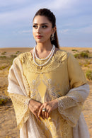 RANG RASIYA-3PC LAWN LASERCUTWORK EMBROIDERED SHIRT WITH KHAADI NET EMBROIDERED DUPATTA AND TROUSER -BIC-4769