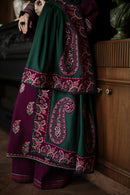 BATIK-3PC KARANDI EMBROIDERED SHIRT WITH DHANAK EMBROIDERED SHAWL AND TROUSER-BIC-4331