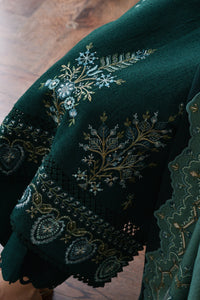 BATIK-3PC KARANDI EMBROIDERED SHIRT WITH DHANAK EMBROIDERED SHAWL AND TROUSER-BIC-4332