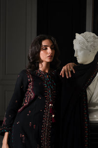 BATIK-3PC DHANAK EMBROIDERED SHIRT WITH DHANAK EMBROIDERED SHAWL AND TROUSER-BIC-4340