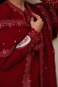 BATIK-3PC DHANAK EMBROIDERED SHIRT WITH DHANAK EMBROIDERED SHAWL AND EMB TROUSER -BIC-5036