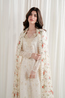 ZAIB-3PC LAWN CHIKAN EMBROIDERED SHIRT WITH SILK PRINTED DUPATTA AND TROUSER-BIC-4902