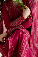 ZAIB-3PC LAWN EMBROIDERED SHIRT WITH KHADDI NET EMBROIDERED DUPATTA AND TROUSER-BIC-4779