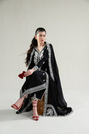 ZAIB-3PC LAWN EMBROIDERED SHIRT WITH KHADDI NET EMBROIDERED DUPATTA AND TROUSER-BIC-4778