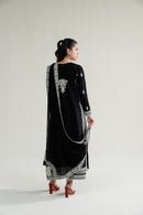 ZAIB-3PC LAWN EMBROIDERED SHIRT WITH KHADDI NET EMBROIDERED DUPATTA AND TROUSER-BIC-4778