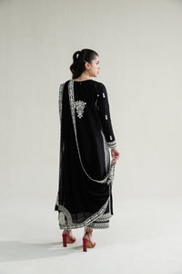 ZAIB-3PC LAWN EMBROIDERED SHIRT WITH KHADDI NET EMBROIDERED DUPATTA AND TROUSER-BIC-4778