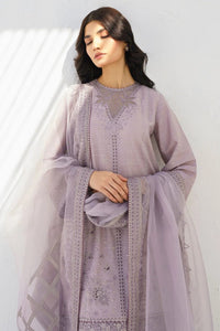 JAZMIN- 3PC LAWN HEAVY EMBROIDERED SHIRT WITH ORGANZA EMBROIDERED READY TO WEAR DUPATTA-BIC-3643