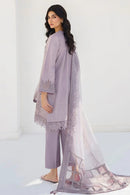 JAZMIN- 3PC LAWN HEAVY EMBROIDERED SHIRT WITH ORGANZA EMBROIDERED READY TO WEAR DUPATTA-BIC-3643