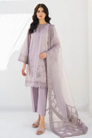 JAZMIN- 3PC LAWN HEAVY EMBROIDERED SHIRT WITH ORGANZA EMBROIDERED READY TO WEAR DUPATTA-BIC-3643