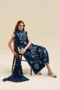 ZAIB-3PC LAWN EMBROIDERED SHIRT WITH CHIFFON EMB DUPATTA AND EMB TROUSER-BIC-4919