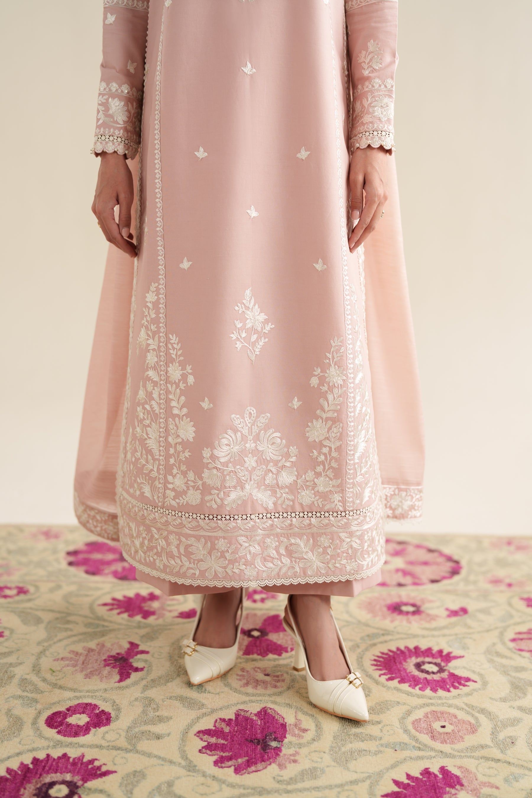 ZAIB-3PC LAWN EMBROIDERED SHIRT WITH CHIFFON EMB DUPATTA AND TROUSER-BIC-4915