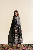 ZAIB-3PC LAWN EMBROIDERED SHIRT WITH KHADDI NET EMB DUPATTA AND TROUSER-BIC-4923