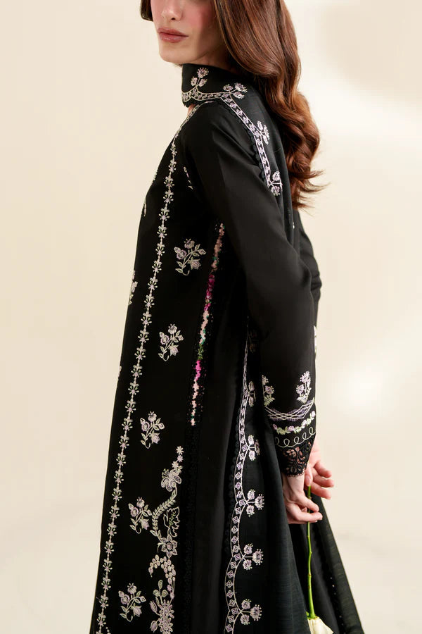ZAIB-3PC LAWN EMBROIDERED SHIRT WITH KHADDI NET EMB DUPATTA AND TROUSER-BIC-4923