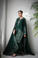 BATIK-3PC DHANAK EMBROIDERED SHIRT WITH DHANAK EMBROIDERED SHAWL & TROUSER-BIC-4190