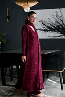 ZAIB-3PC KARANDI EMBROIDERED SHIRT WITH KARANDI EMBROIDERED SHAWL AND TROUSER-BIC-5311