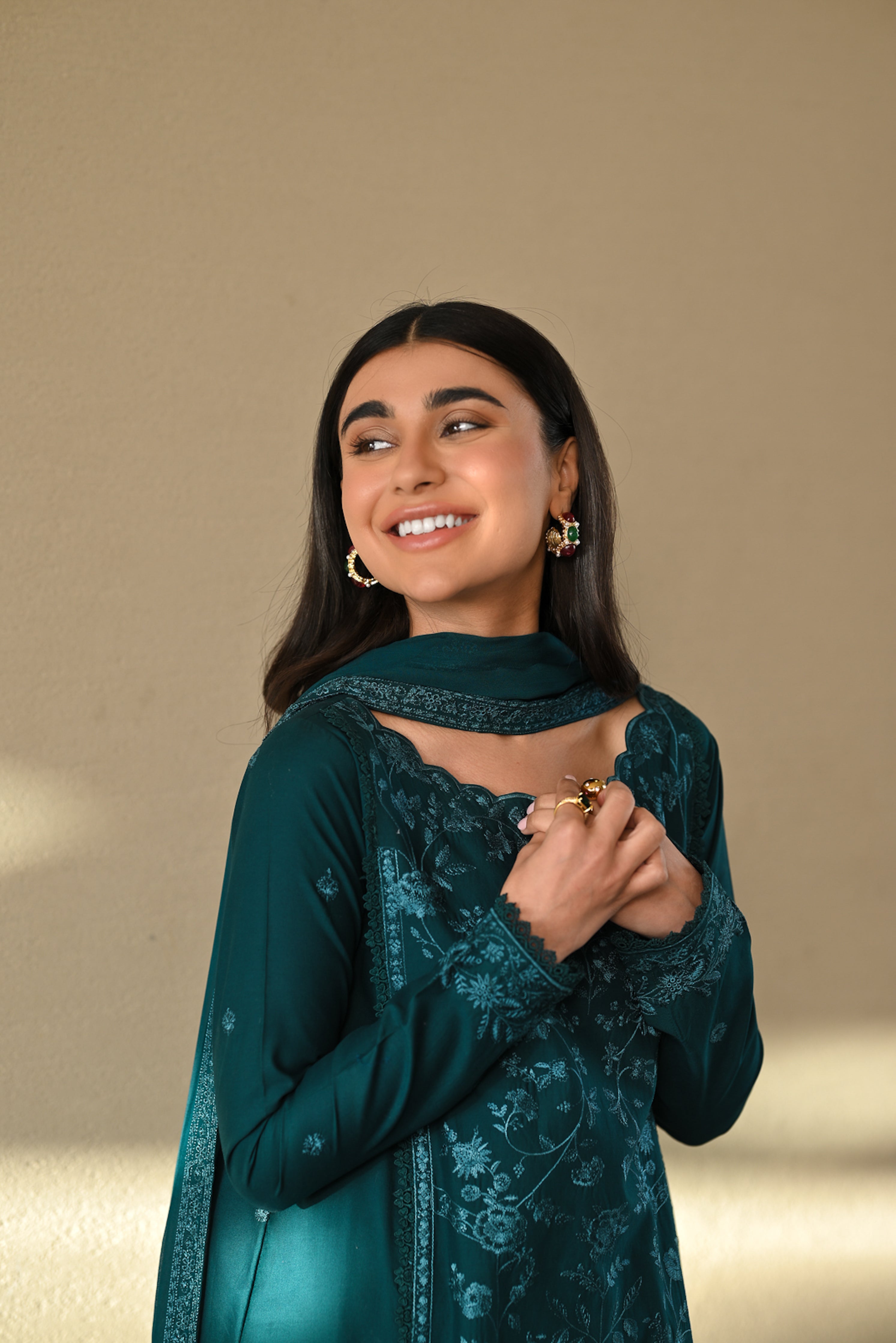 ZAIB-3PC LAWN EMBROIDERED SHIRT WITH CHIFFON EMB DUPATTA AND TROUSER-BIC-4512